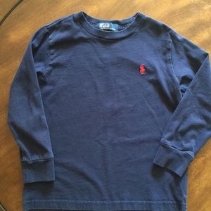 Boys 4T navy long sleeve Polo shirt